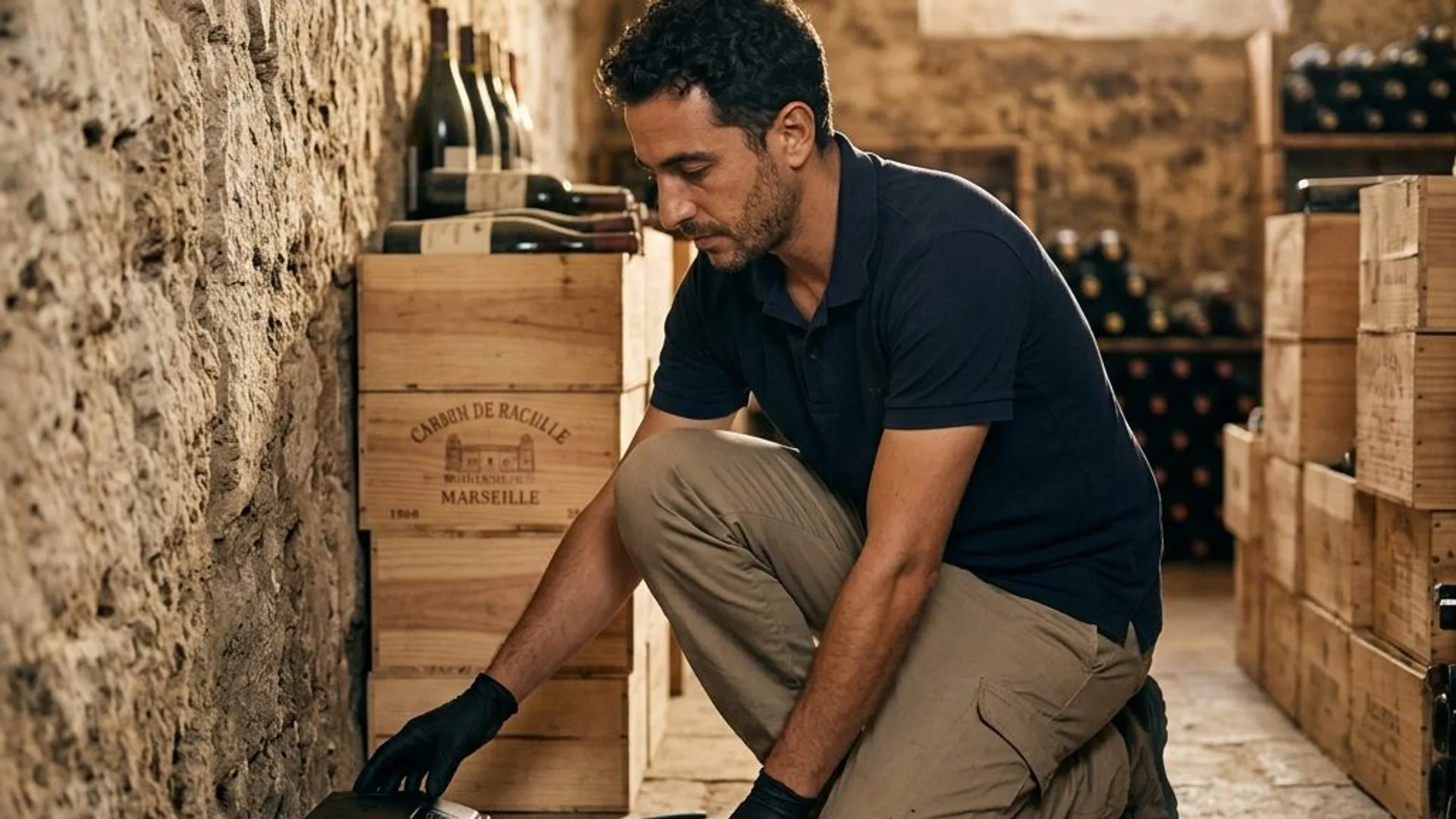 Poste d'appâtage Protecta installé en local technique d'un immeuble marseillais