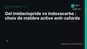 Gel imidaclopride vs indoxacarbe : choix de matière active anti-cafards