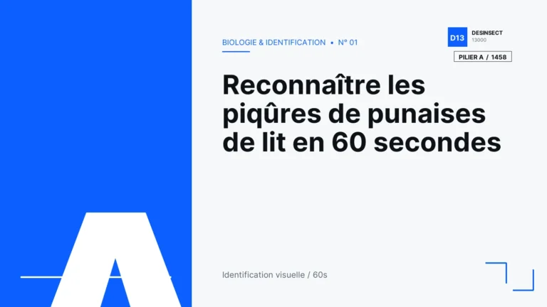 Punaise de lit : identifier les stades et œufs | Desinsect13000